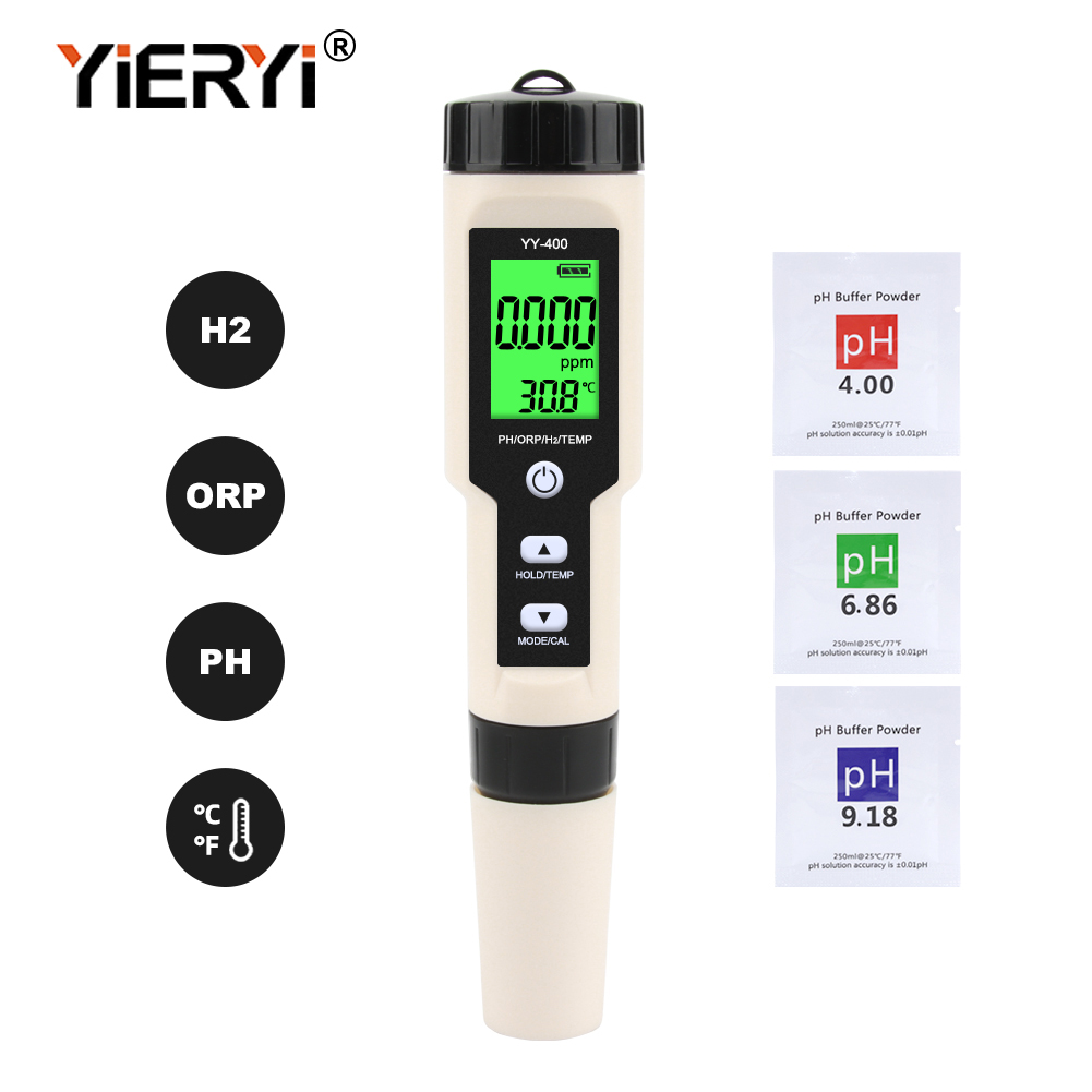 Ph Up Down Solution - Yieryi Wasserstoff-Wassertester 4-in-1 H2 PH ORP