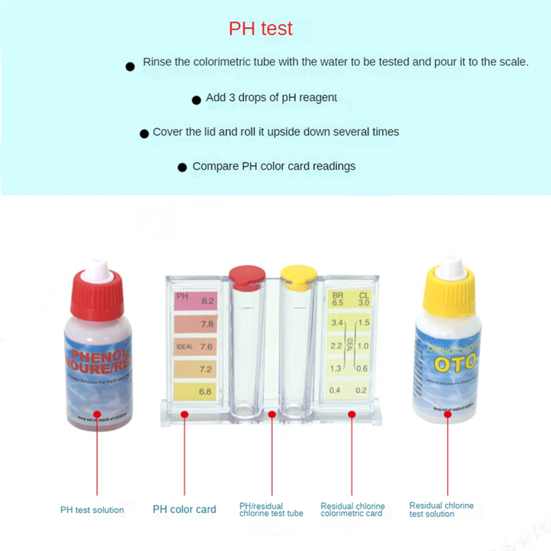 A20F-Pool- und Spa-Wassertest- – Ph Up Down Solution Bewertung und Preis