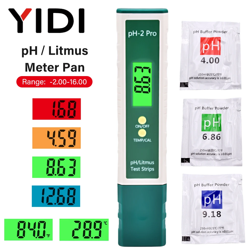 PH-2 Pro Digitaler Labor-pH-Me – Ph Up Down Solution Bewertung und Preis