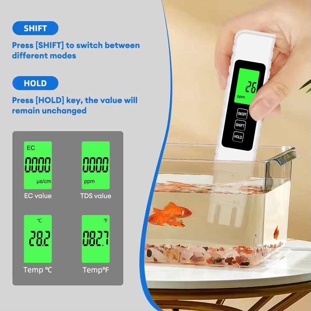 4-in-1 Digitaler Wassertester  – Ph Up Down Solution Bewertung und Preis